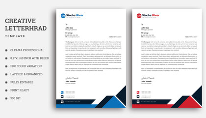 Simple & Professional Letterhead For Your Business, Print Ready Business Letterhead Template.