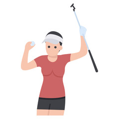 Female Golf Player