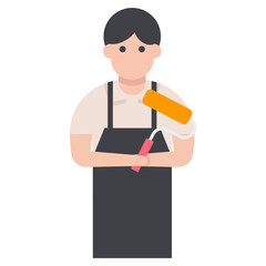 Painter Flat Character