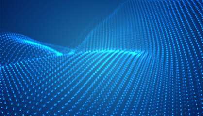 abstract vector 3d background with bends and wave