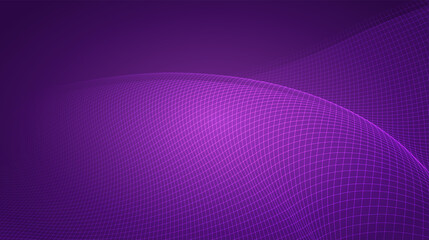 abstract vector 3d background with bends and wave