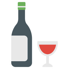 Wine Bottle Vector 