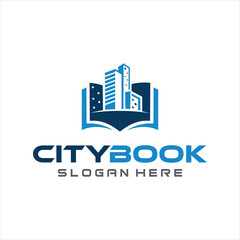 Building book logo icon design Illustration. Education building logo Design Icon. symbol of library and study. Education and University logo template. City Apartment Book Logo Vector Stock.