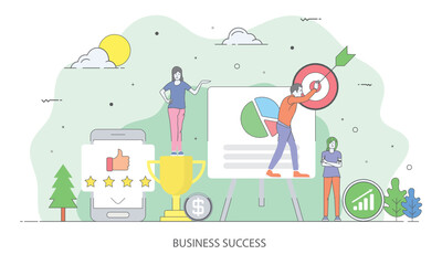 Business Success Illustration 