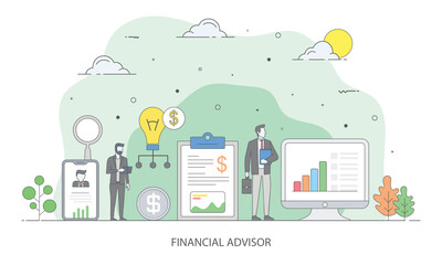 Financial Advisor Vector 