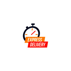 Express Delivery label banner. Vector EPS 10