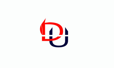 DU with red and black color for any logo and vector file