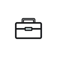 Icon vector graphic of bag worker, good for template