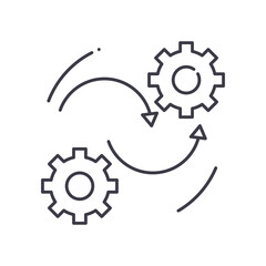 Line operation icon, linear isolated illustration, thin line vector, web design sign, outline concept symbol with editable stroke on white background.