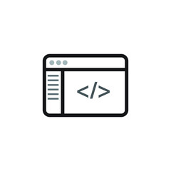 Icon vector graphic of smart phone tablet, mobile technology, good for template