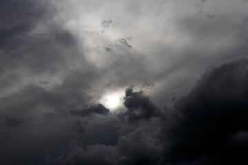 Abstract view of sun and clouds