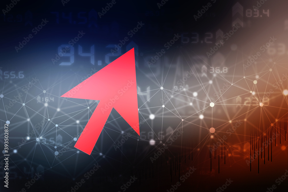 Poster 2d digital abstract business networking background