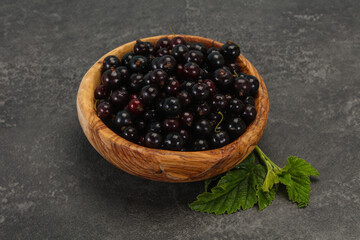 Fresh ripe sweet black currant