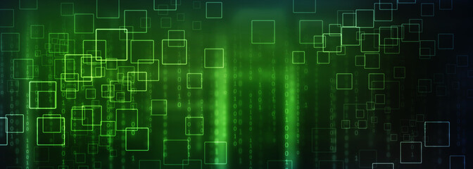 2d illustration Abstract futuristic electronic circuit technology background
