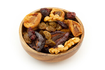 mixed dried fruits in the plate