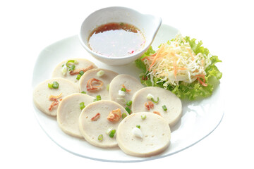 pork Vietnamese Sausage isolated on white background. With clipping path.