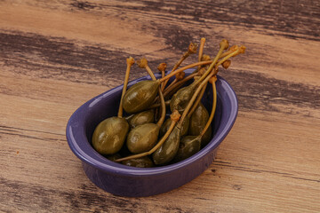 Caper berries in the bowl