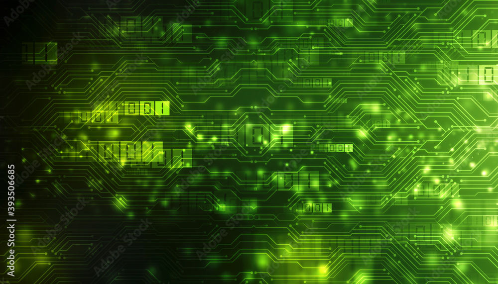 Aufkleber abstract futuristic circuit board illustration, circuit board with various technology elements. circ