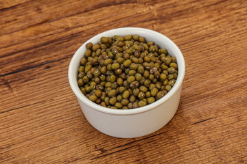 Vegetarian cuisine - dry green lentil