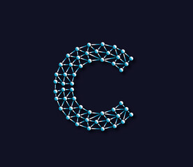 C Alphabet Creative Technology Connections Data Store Logo Design Concept