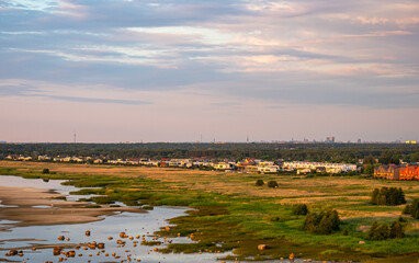 beautiful sunset on the baltic sea
