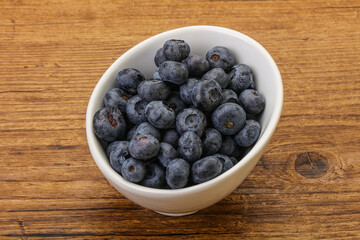 Ripe sweet tasty blueberries heap