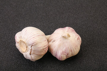 Fresh ripe and tasty garlic