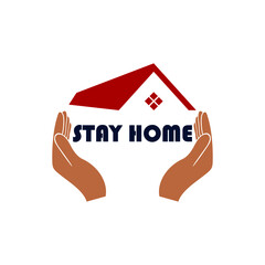 Stay home icon. Save lives symbol isolated on white background