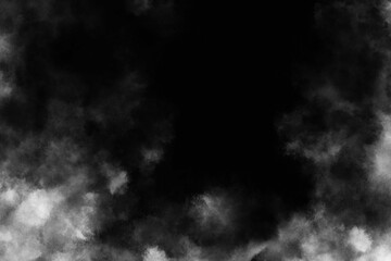 Fog on a black background.