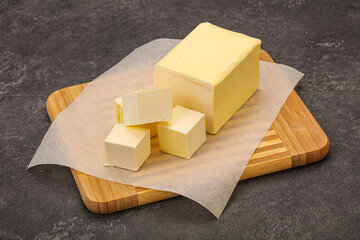 Dairy natural yellow butter piece