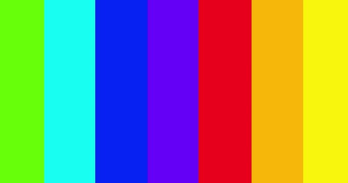 Rainbow LGBT pride flag. International Day Against Homophobia. Bright red, orange, yellow, green, blue, purple blended stripes. Background with rainbow colors pattern in vertical view. Animation LGBTQ