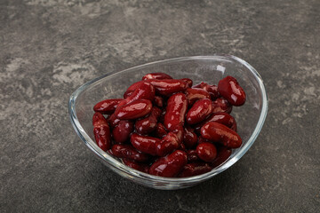 Canned red Kidney in the bowl