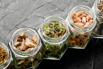 Healing herbs or medicinal herbs