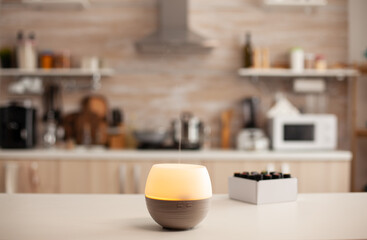 Wellness aromatherapy essential oils diffuser. Aroma health essence, welness aromatherapy home spa fragrance tranquil theraphy, therapeutic steam, mental health treatment
