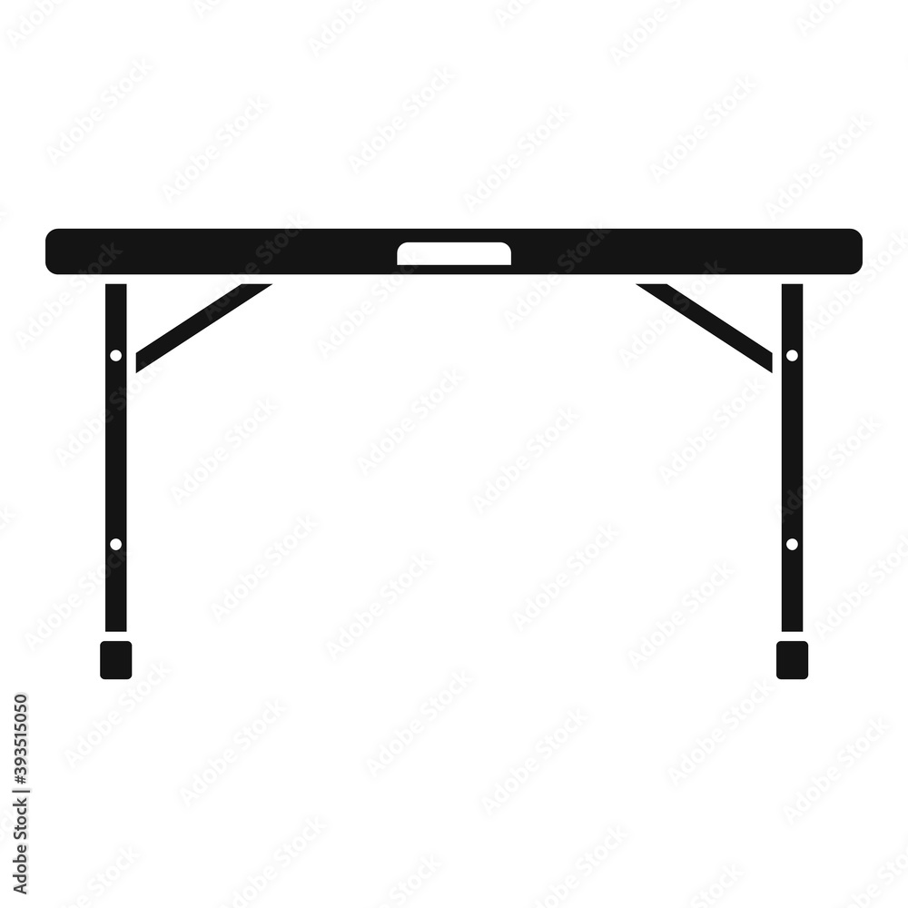 Aufkleber folding table icon. simple illustration of folding table vector icon for web design isolated on whit