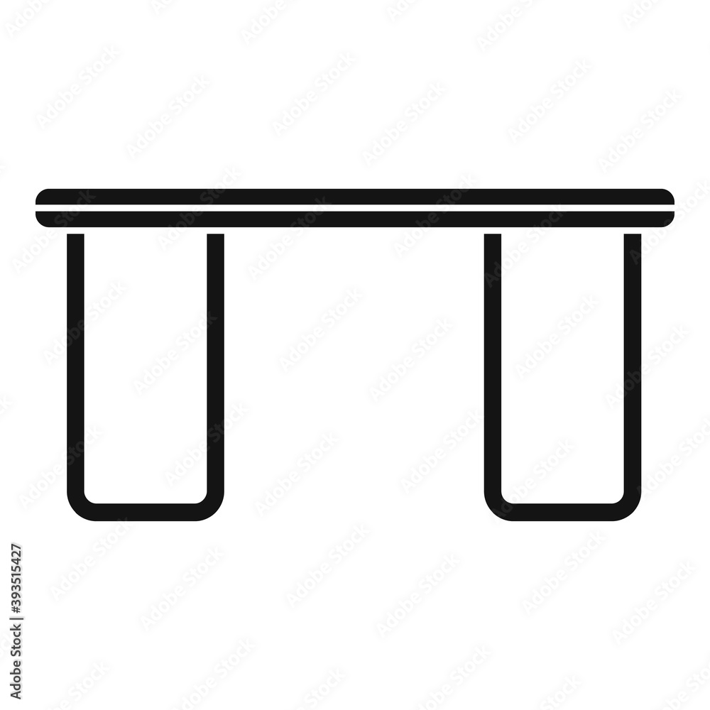 Aufkleber folding camp table icon. simple illustration of folding camp table vector icon for web design isolat