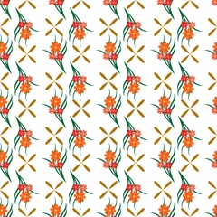 Abstract flower pattern for print and textiles etc