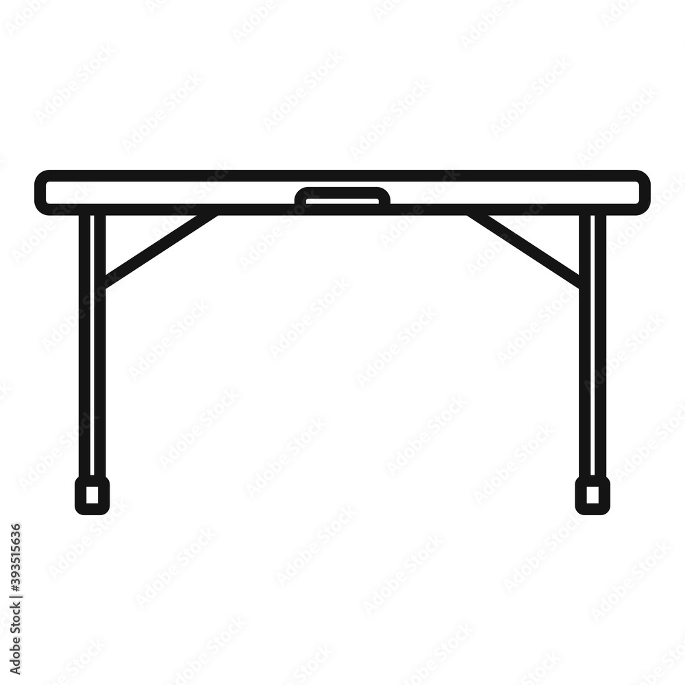 Aufkleber folding table icon. outline folding table vector icon for web design isolated on white background