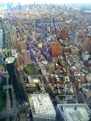 Fototapeta na wymiar United States, New York, Manhattan view from One World Trade Center