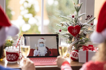 Christmas holiday during pandemic coronavirus COVID 19 concept