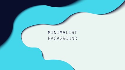 Flowing abstract background. Fluid shape concept. Minimalist color gradient. Eps10 vector	