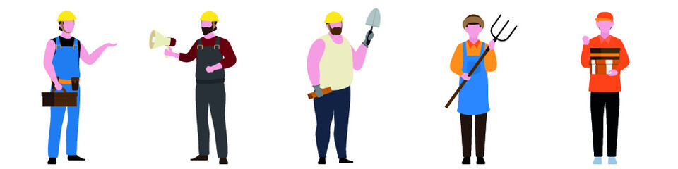 builder, people, avatar, person, group, character, profession