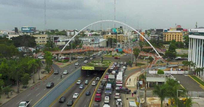 Aerial Shot over Santo Domingo, Dominican Republic.