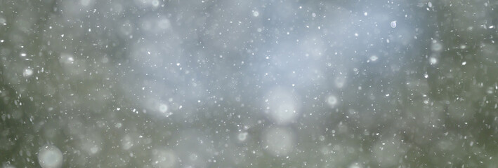 abstract blue background snow snowflakes, new year, glow design