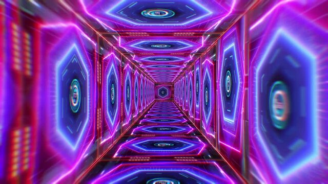 Cyberpunk tunnel