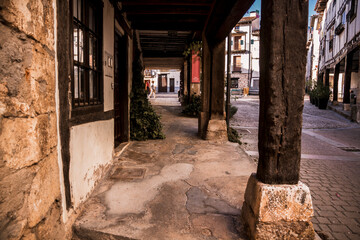 Streets of Covarrubias, a famous village in Burgos (Spain)