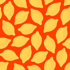 Fresh Lemon Seamless Pattern-02
