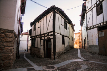 Streets of Covarrubias, a famous village in Burgos (Spain)