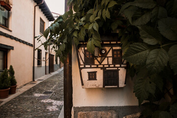 Mailbox detail in Covarrubias, a village of Burgos, Spain