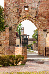 Obraz premium Ancient castle and historic village of Cordovado. Italy